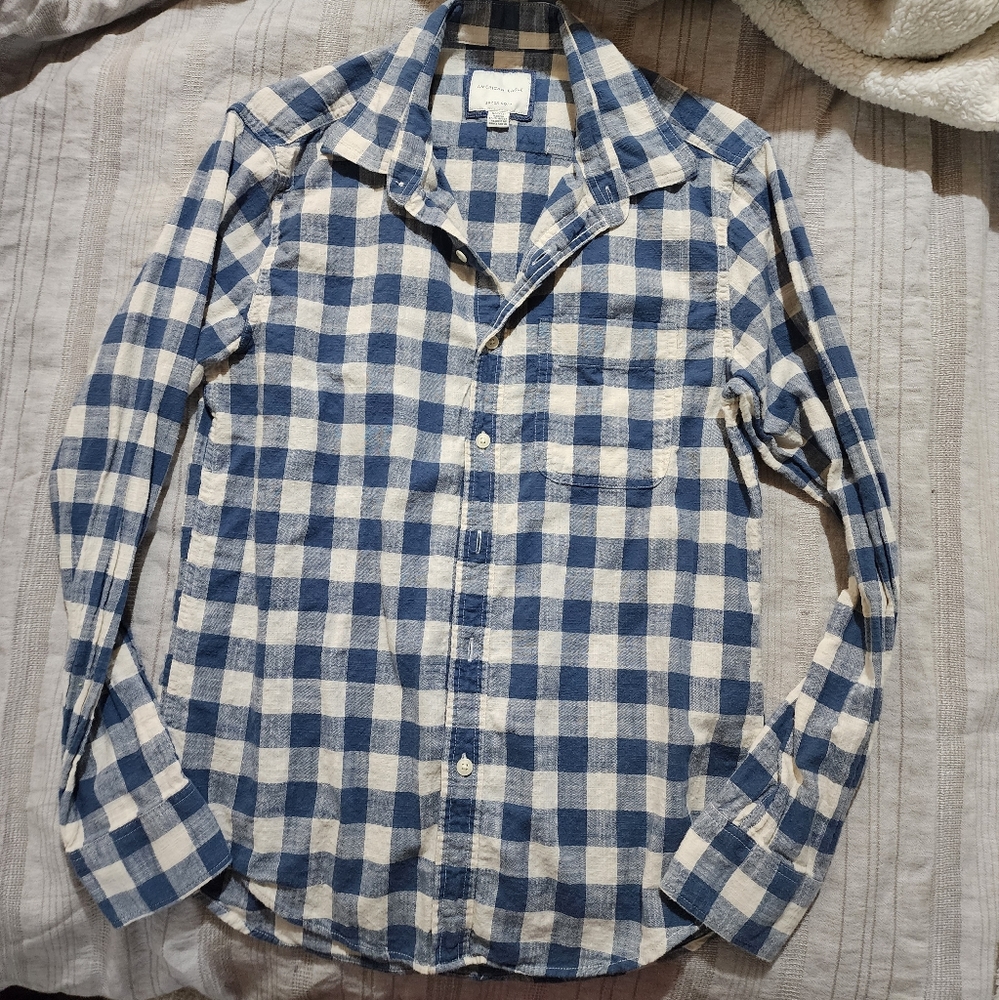 Mens American eagle button down